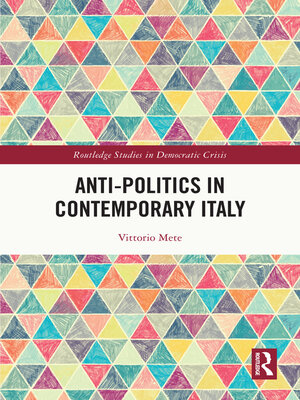 cover image of Anti-Politics in Contemporary Italy